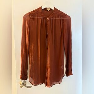 Babaton Men's Rust Long-Sleeve Button-Up Shirt